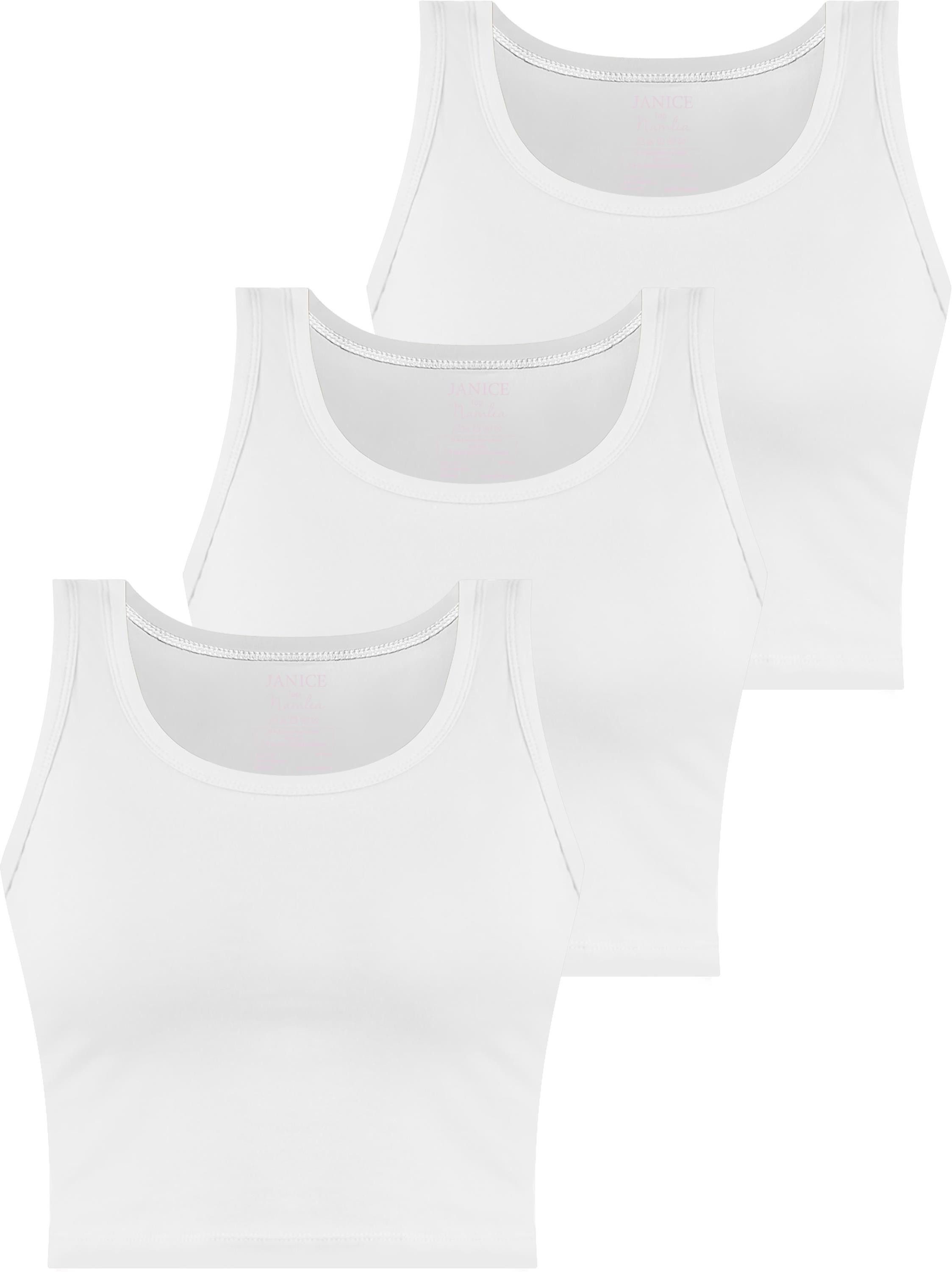 Janice Tanktop 3 x Damen crop günstig online kaufen