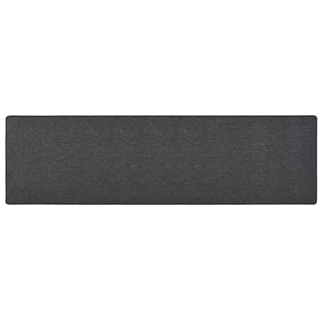 furnicato Läufer Teppichläufer Anthrazit 50x200 cm günstig online kaufen