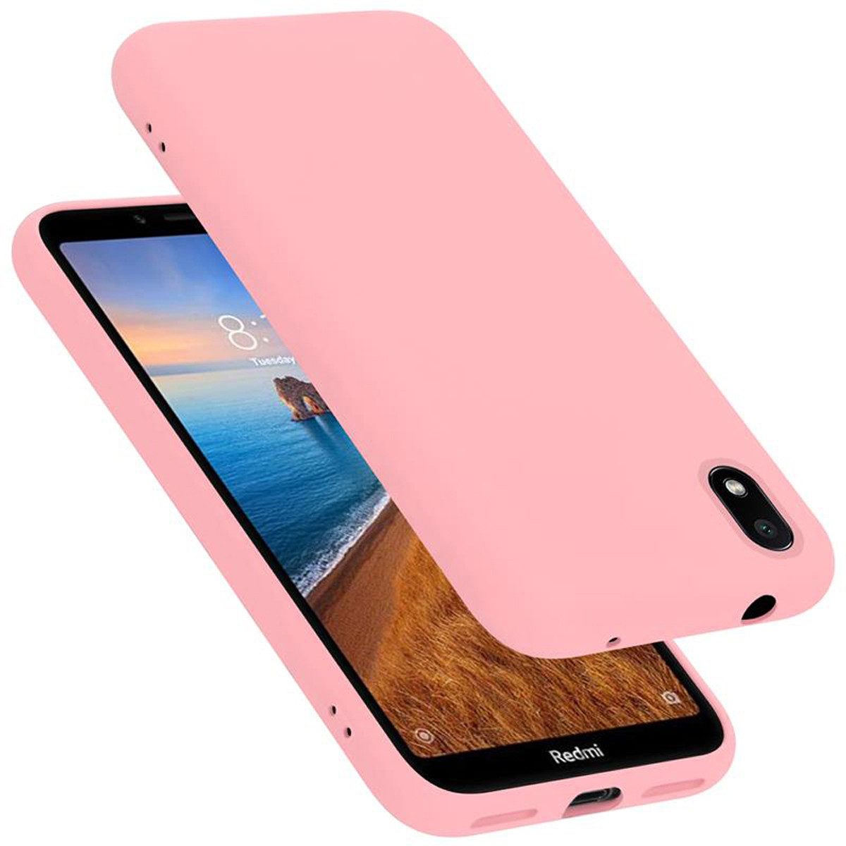 Cadorabo Handyhülle für Xiaomi RedMi 7A Hülle Xiaomi RedMi 7A, Flexible Hülle TPU Silikon Schutzhülle Back Cover Case