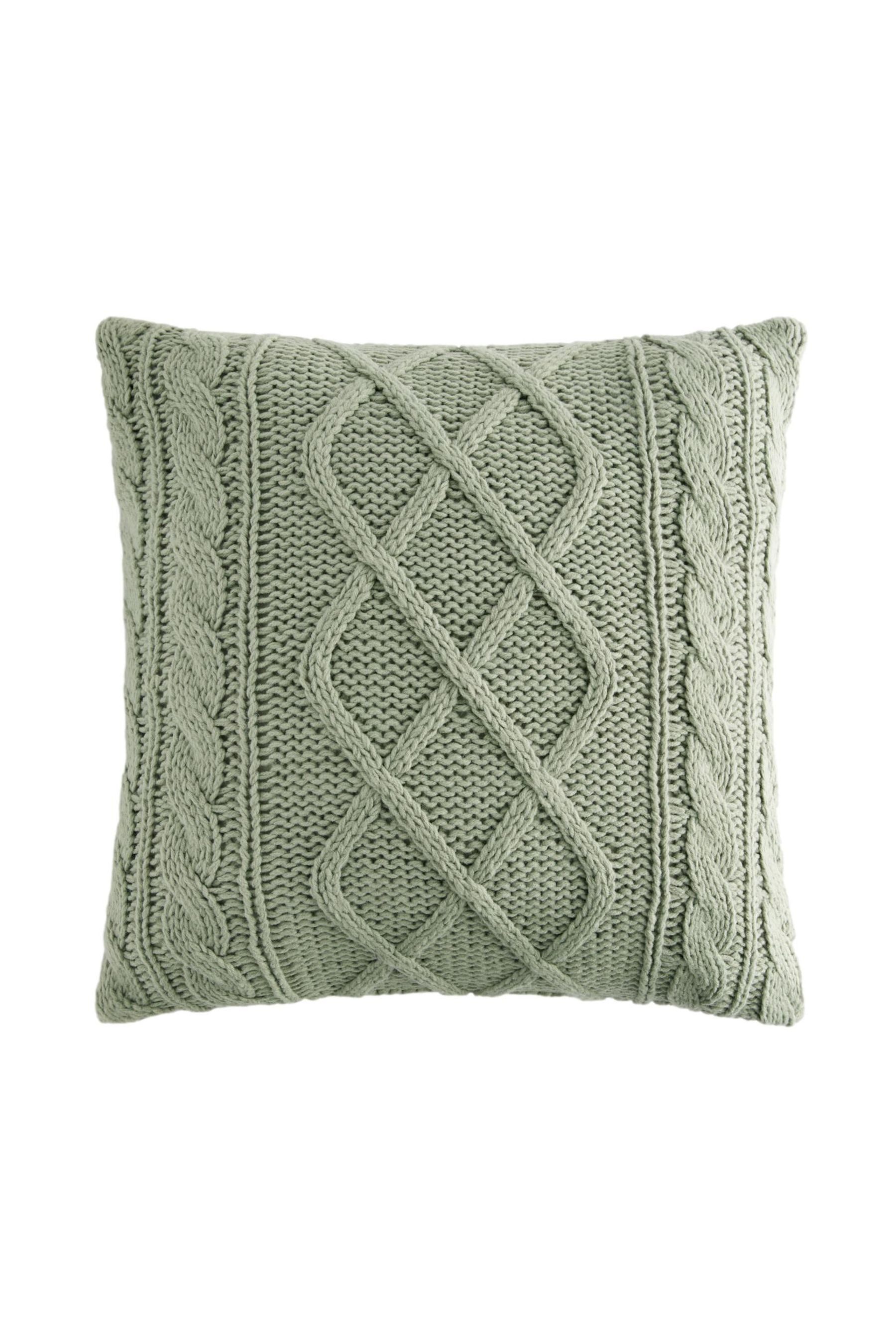 Next Dekokissen Kissen mit Zopfmuster – 50 x 50 cm