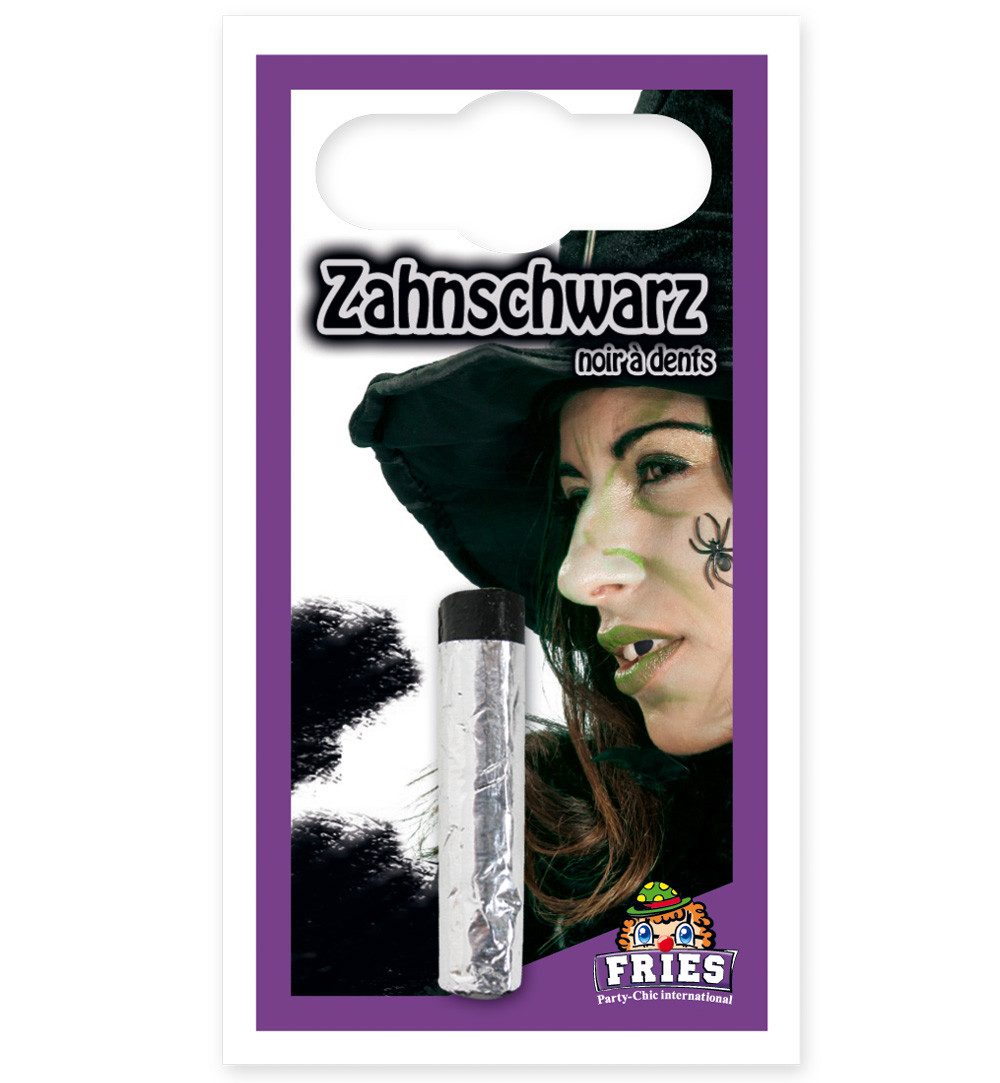 Fries Schminkstift Zahnschwarz Hexen Stift schwarz Schminke Karneval Fasching Halloween