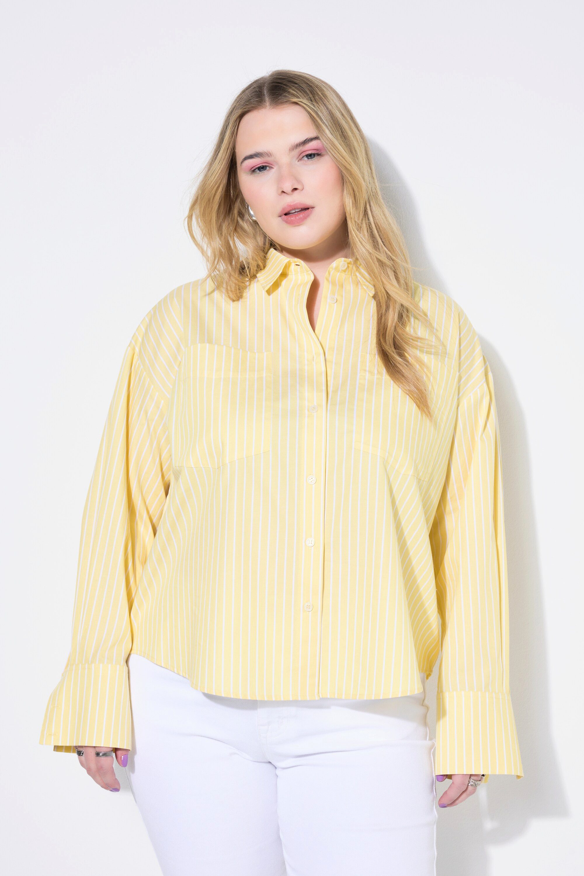 Hemdbluse Hemdbluse oversized Streifen