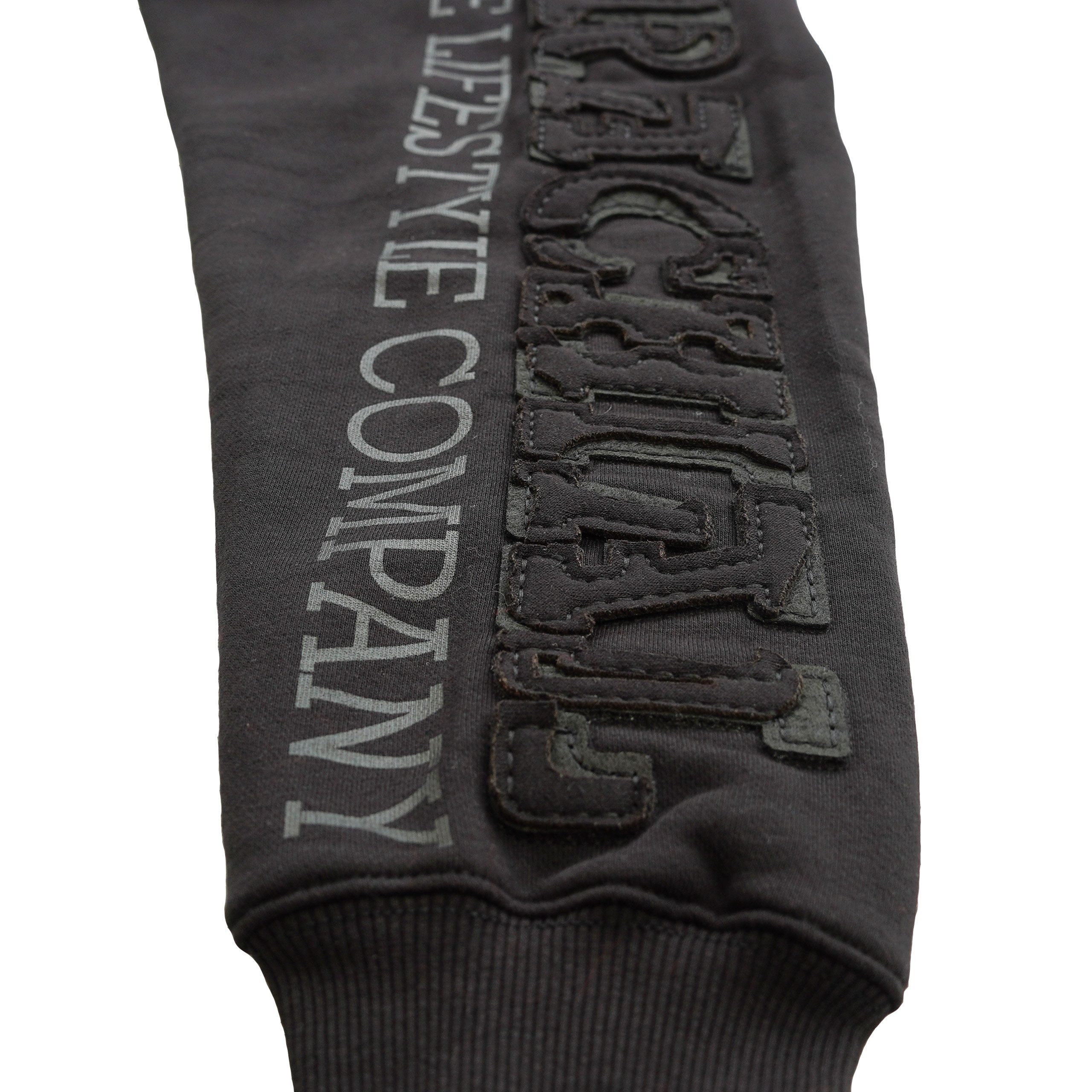 BRACHIAL THE LIFESTYLE COMPANY Kapuzensweatjacke Brachial Zip-Hoody "Gym" schwarz/schwarz 2XL
