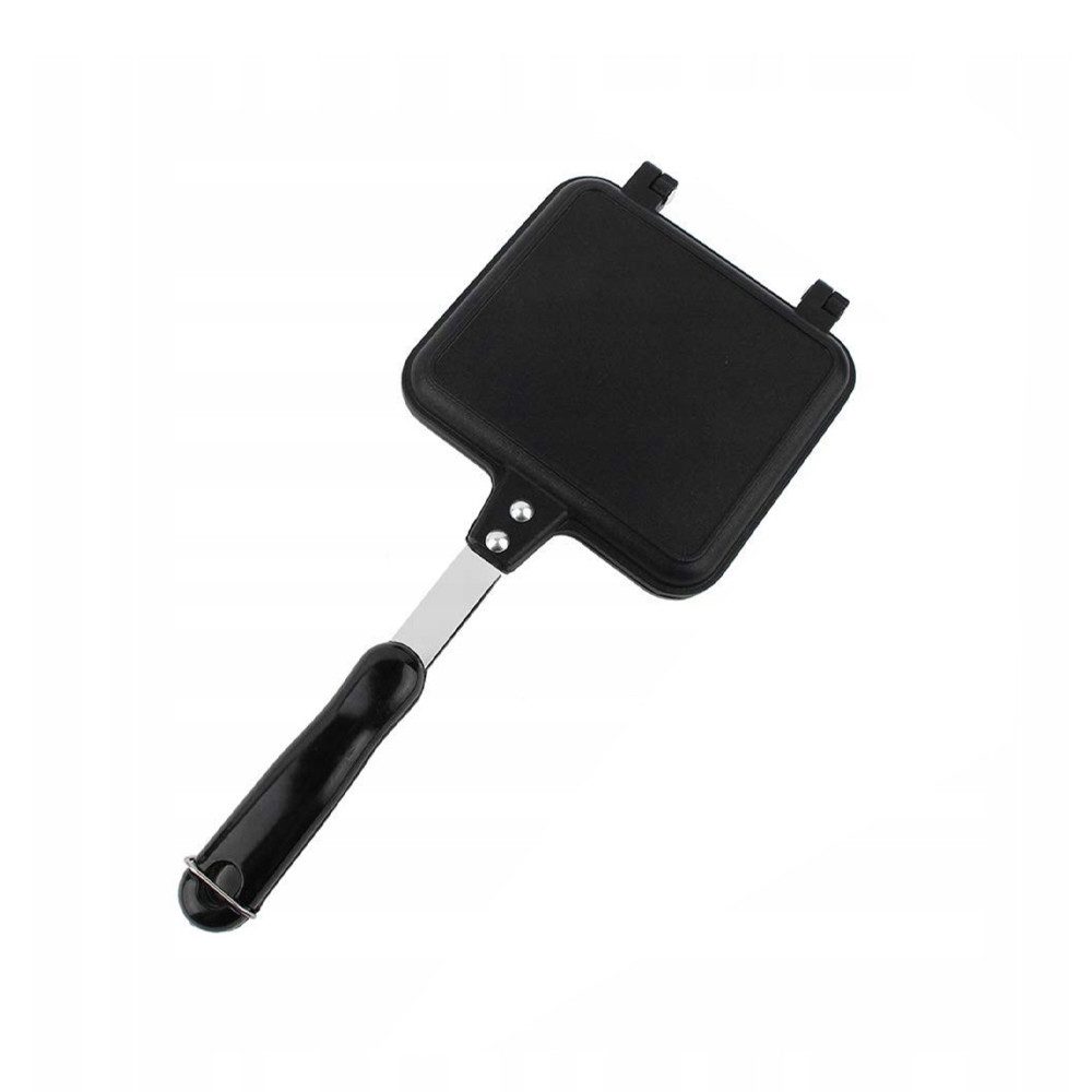HAUSS SPOLE Sandwichzange Manuell Flaches Backblech Sandwicheisen Waffeleisen Doppelseitenpfanne, für Omelett Toast Waffeln Frühstück Haus Küche Camping Outdoor