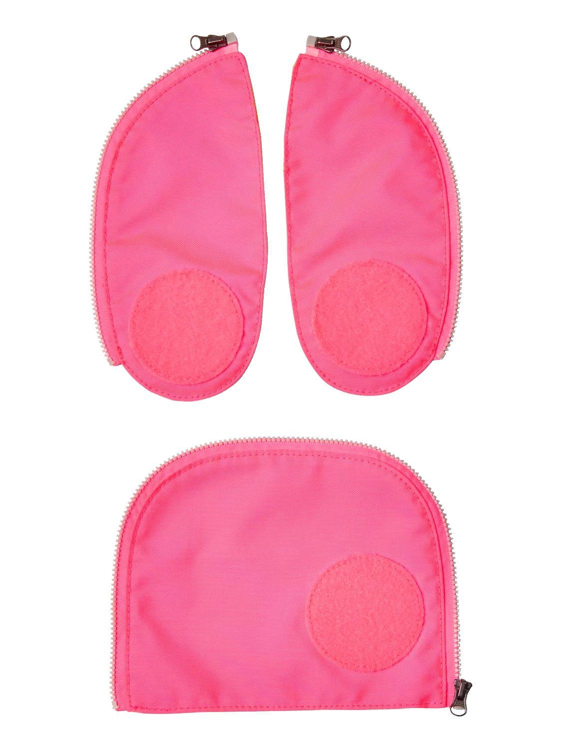 ergobag Schulranzen Fluo LED Zip Set (3-tlg), reflektierend