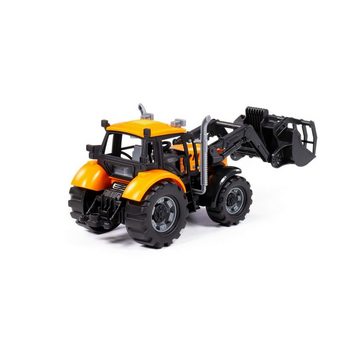 Polesie Spielzeug-Auto Spielzeug Traktor 91758, Schließschaufel, Radlader, Schwungantrieb