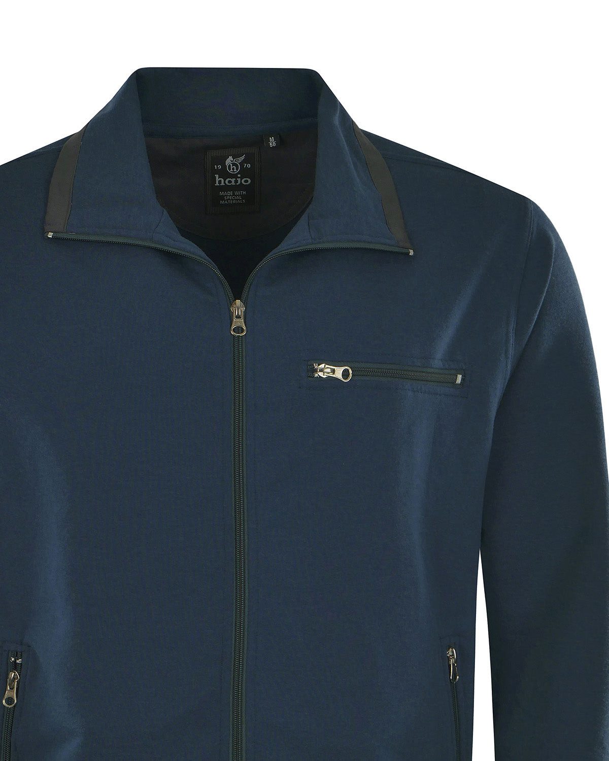 Hajo Kurzjacke Basic-Sweatjacke mit Elasthan