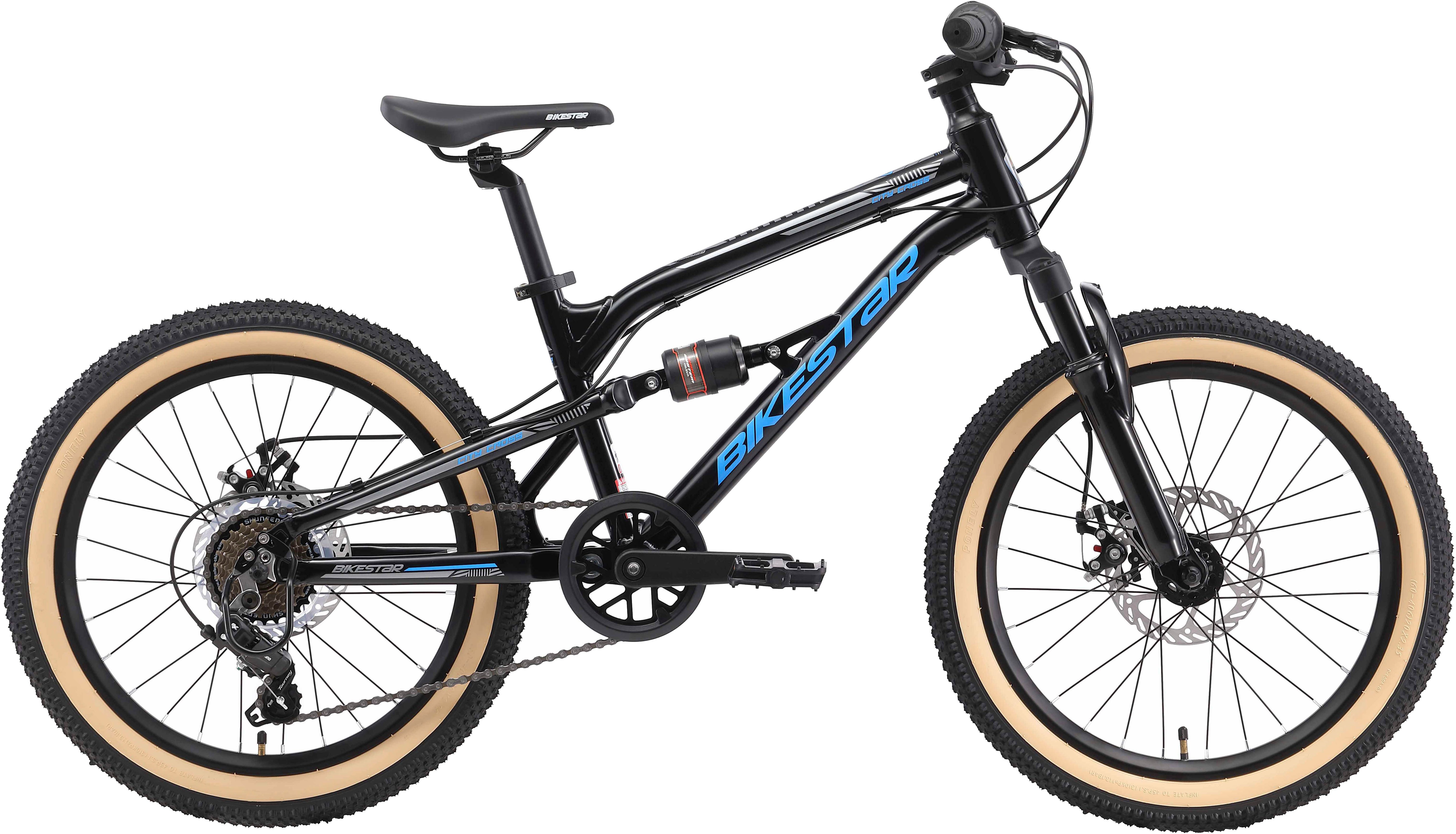 Bikestar Jugendfahrrad, 7 Gang Shimano RD-TY21 Schaltwerk, Kettenschaltung