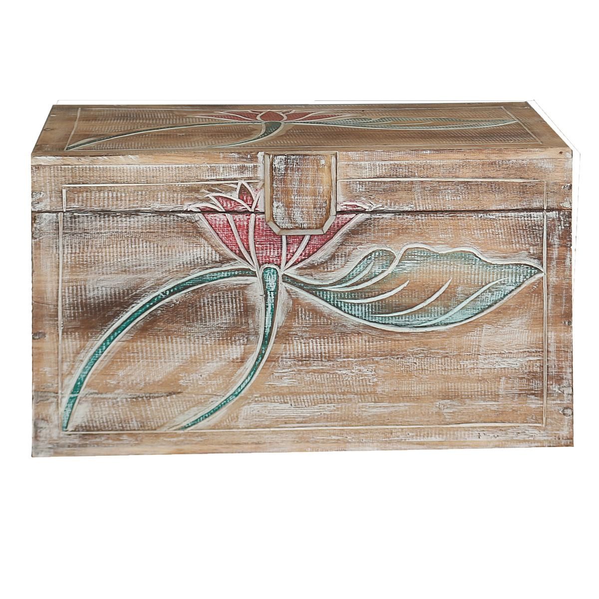 Oriental Galerie Truhe Truhe Blumen Modell Baris Mittel 50 cm