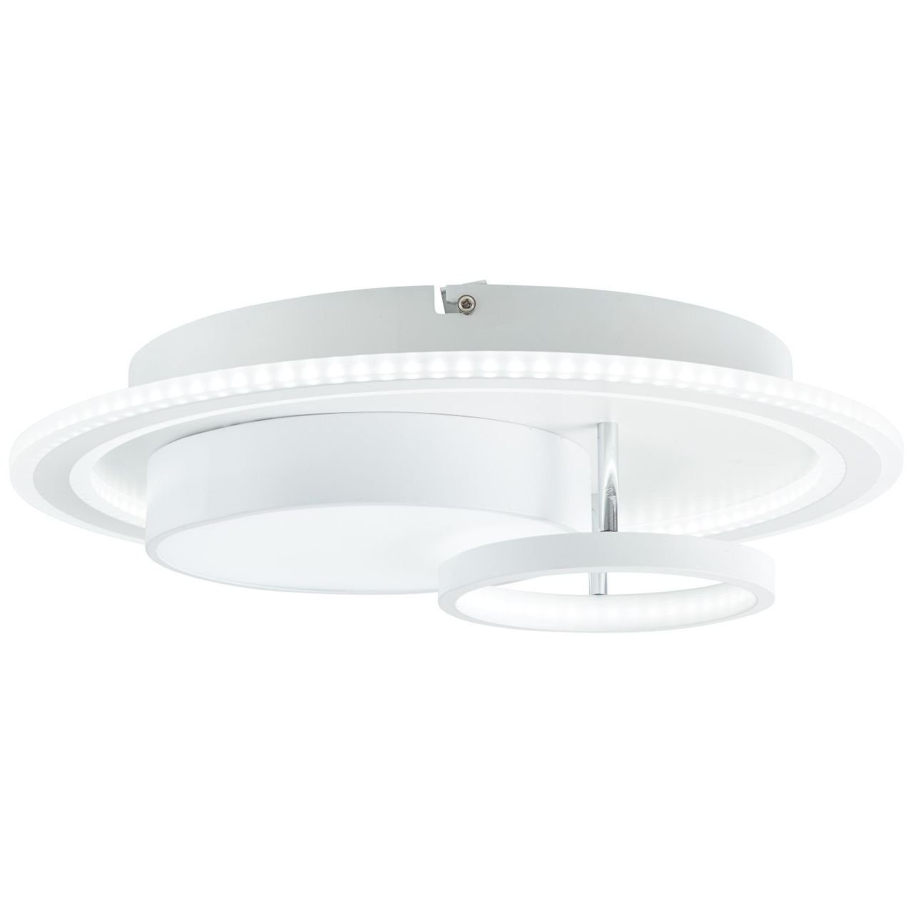Brilliant Sigune weiß/schwarz, LED LED Deckenleuchte 3000K, 40x40cm integrier Deckenleuchte Sigune, 1x Lampe,