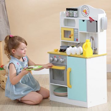 TEAMSON™ KIDS    Spielküche Little Chef Florence Classic, weiß/grün Kunststoff, MDF
