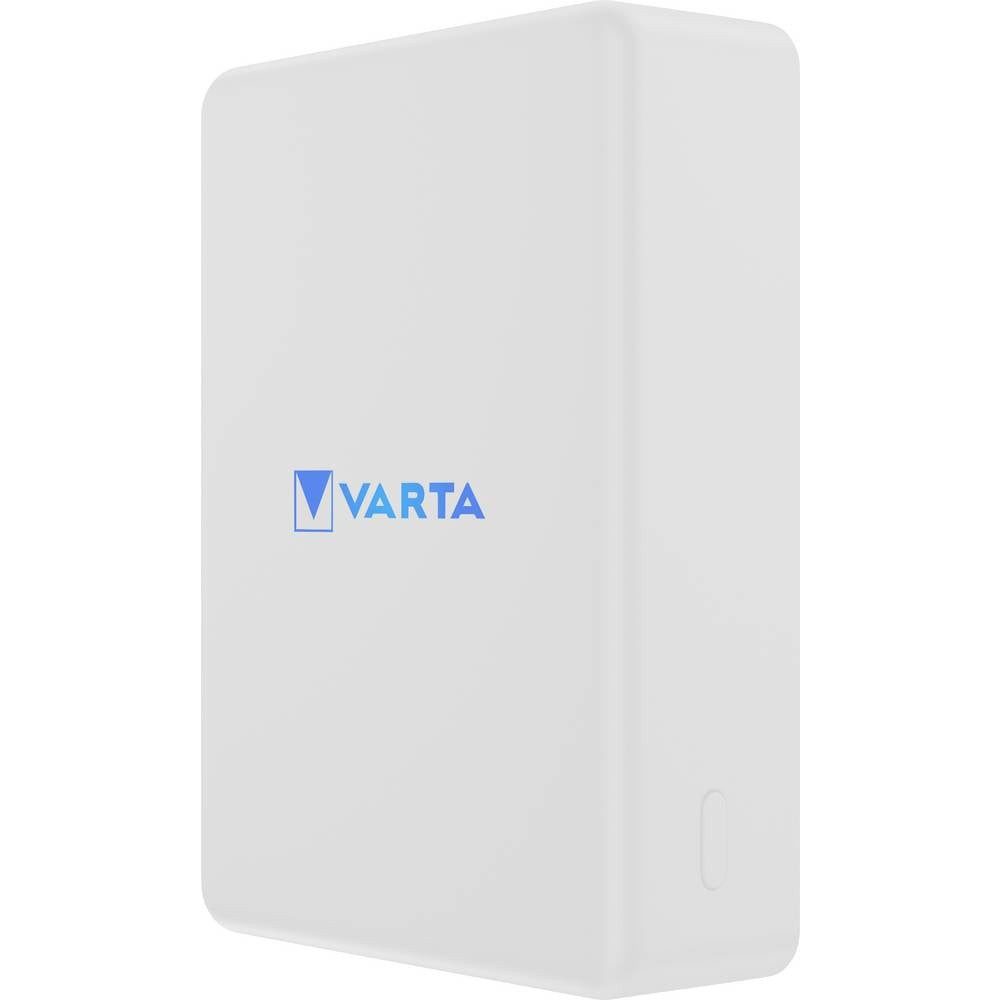 VARTA Powerbank 10000 mAh Magsafe, Qi Wireless Charging, USB PD LiPo Weiß Powerbank