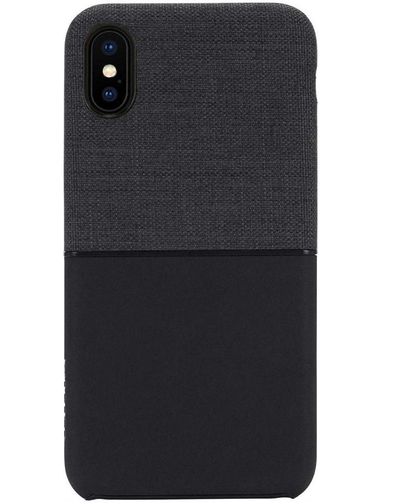 INCASE Smartphone-Hülle Incase Textured Cover Stoff-Style Hard-Case  Schutz-Hülle Handy Tasche TPU Bumper Schale Robust für Apple iPhone X / Xs  / 10 14,73 cm (5,8 Zoll), Stoff-Style