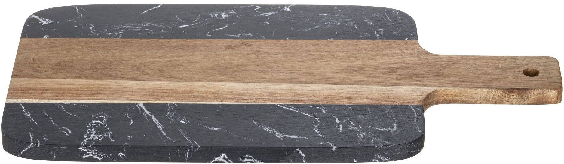SCHÖNER WOHNEN-Kollektion Schneidebrett Atami, Akazienholz, Massivholz, (1-St), Küchenbrett mit Griff, massives Akazienholz und Marmor, Servierbrett – Bild 4 von 4