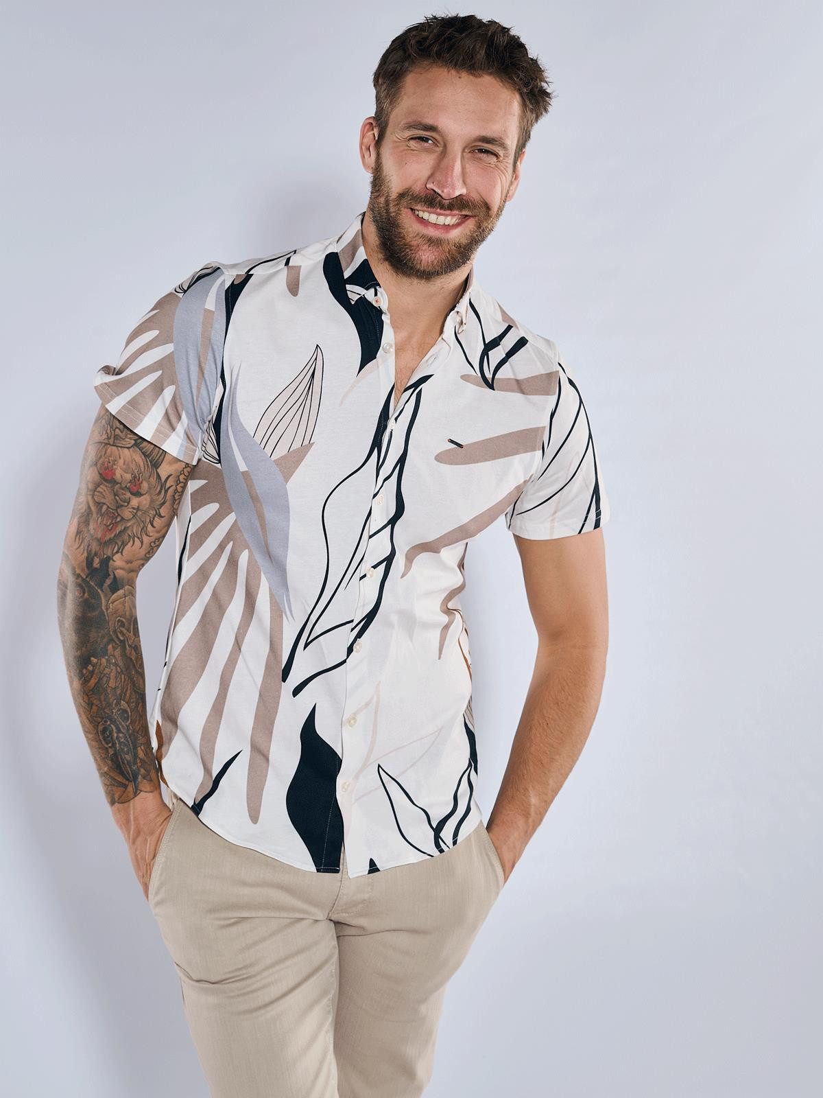 emilio adani Kurzarmhemd Kurzarm-Hemd slim fit günstig online kaufen