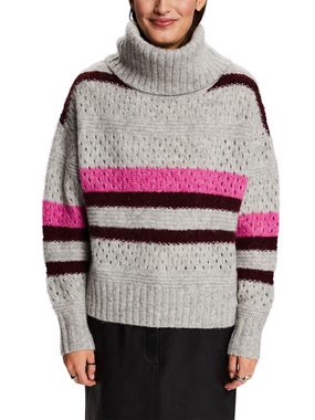 Esprit Rollkragenpullover Gestreifter Rollkragenpullover