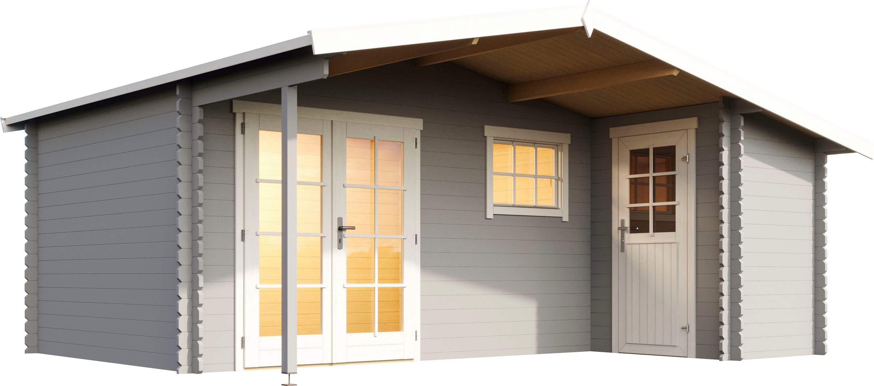 LASITA MAJA Gartenhaus LITTLE ROCK, BxT: 559x480 cm, (Set, inkl. Fussbodenbretter zum verlegen)