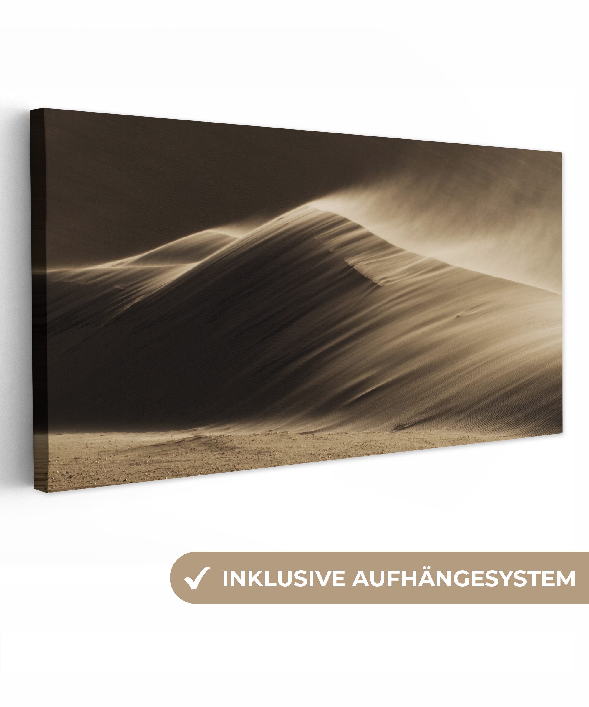 OneMillionCanvasses® Leinwandbild Panorama Wüste - Sand günstig online kaufen