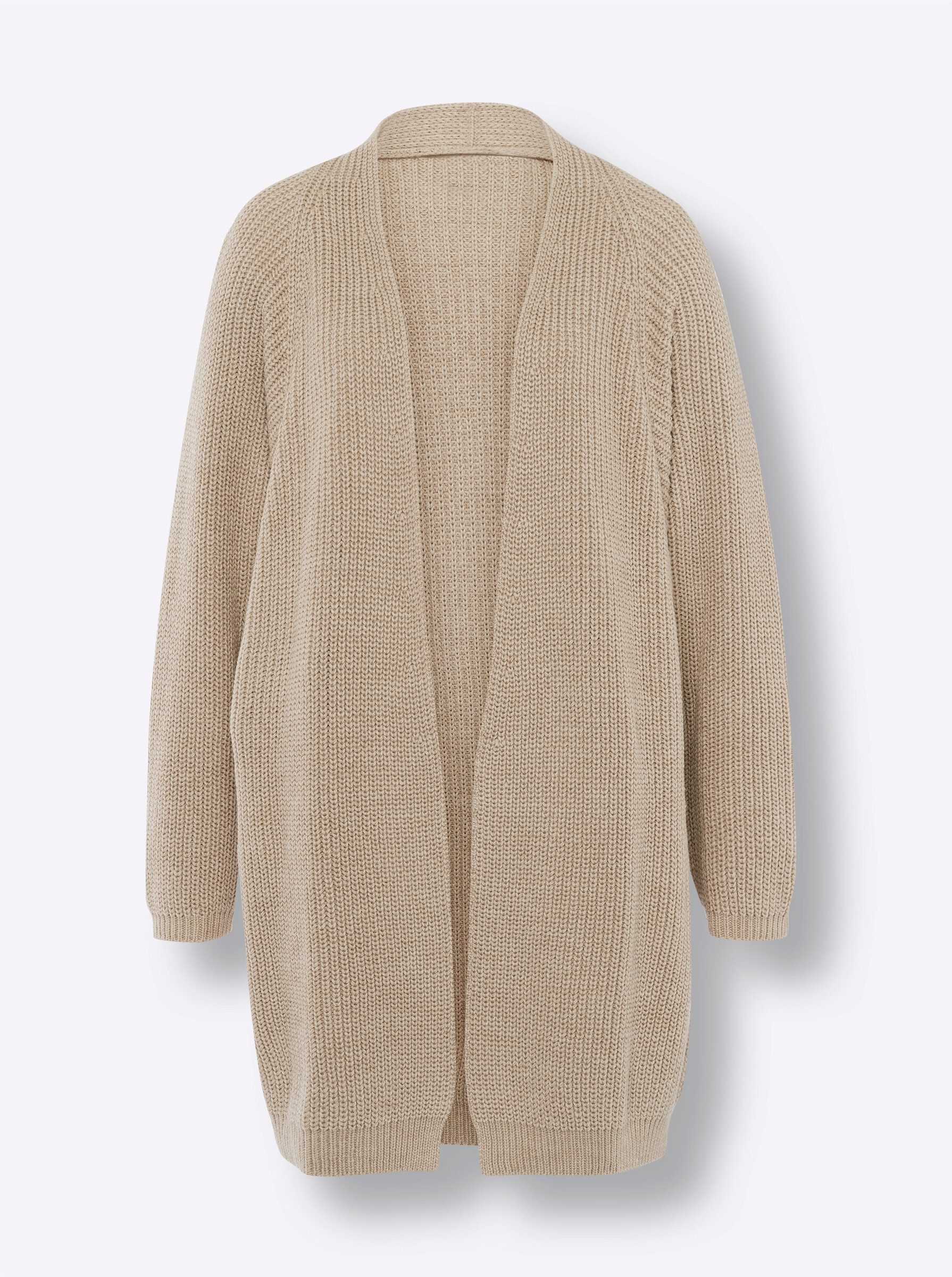 heine Strickjacke Strickjacke Langarm Grobstrick