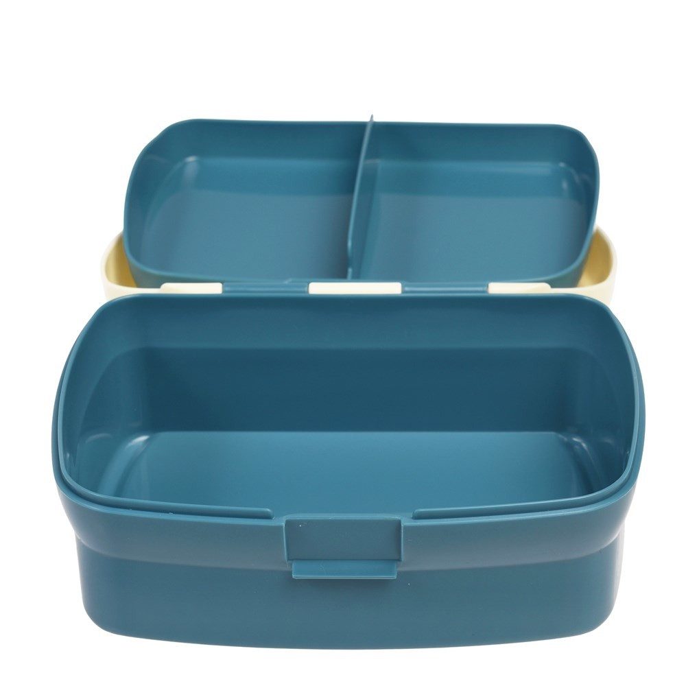 Rex London Lunchbox mit herausnehmbaren Fach Fairies in the Garden, Kunststoff, BPA-frei, (mit Clipverschluss, ca. 17 x 13 x 7,5 cm), Fee-Motiv, Snack Obst Behälter Dose Box