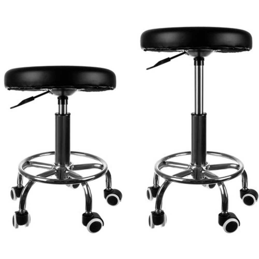 Beautylushh Arbeitshocker Friseurhocker Hocker Friseur (Spar-Set, 1 St., einfach praktisch), Zusätzliches Rad zur Beinstütze