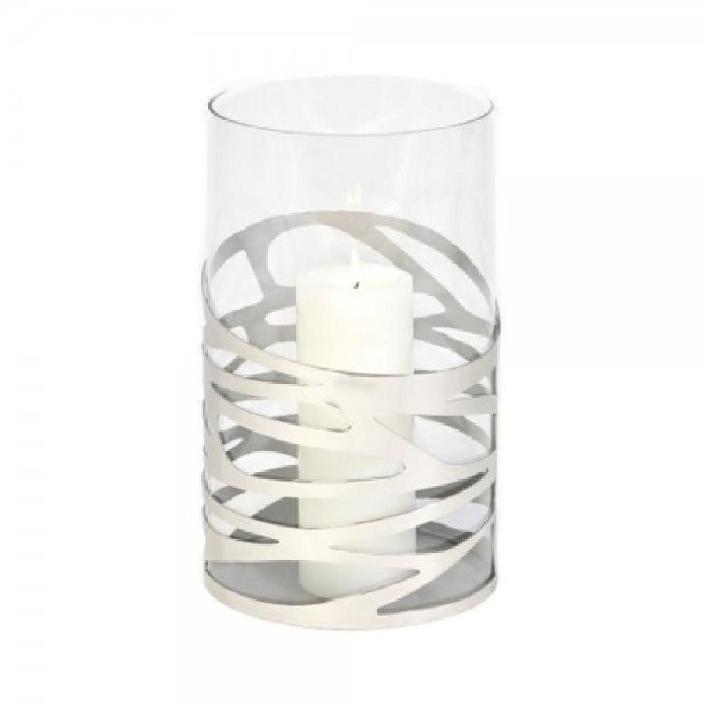 Kerzenhalter Windlicht Wave Glas (32cm)