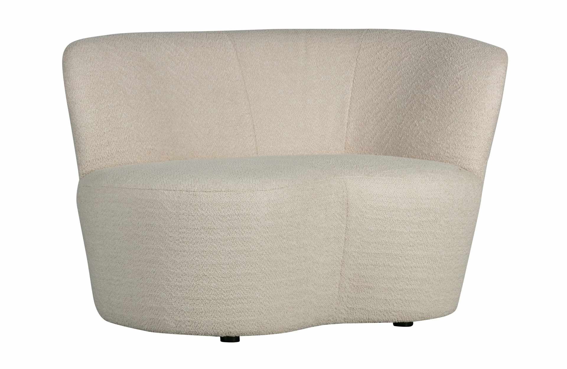 WOOOD Sofa Stone Rechts, Creme