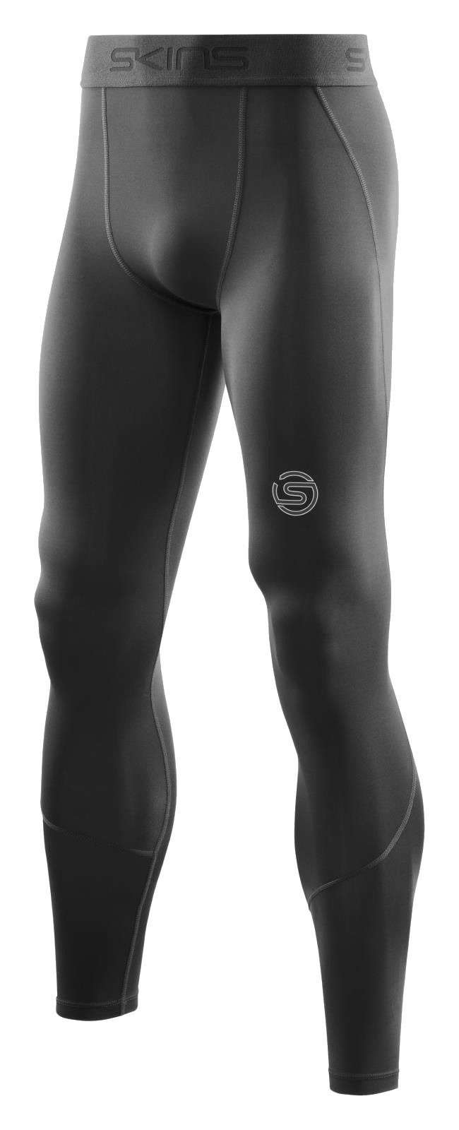 Skins Funktionshose 2-Series Tight Long (enganliegend, Kompression) schwarz Herren
