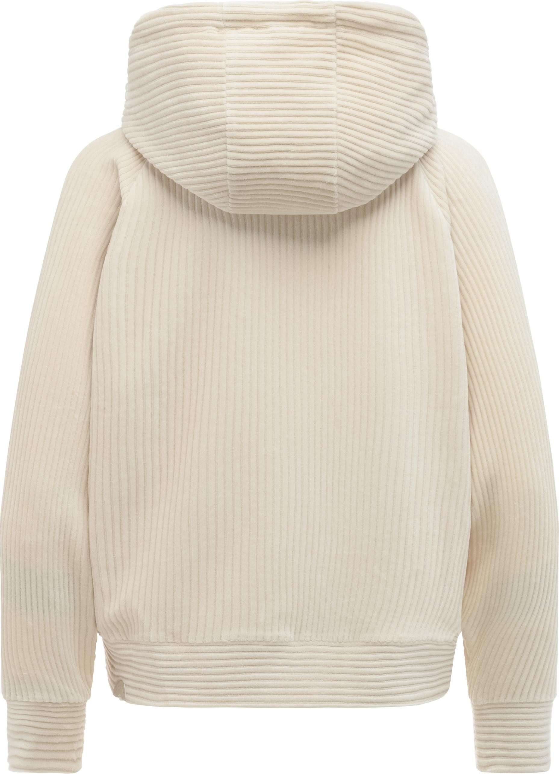 Ragwear Sweatjacke Corduly Cordy Freizeitjacke Zip-Hoodie aus weichem Kord in Samt-Haptik – Bild 3 von 4
