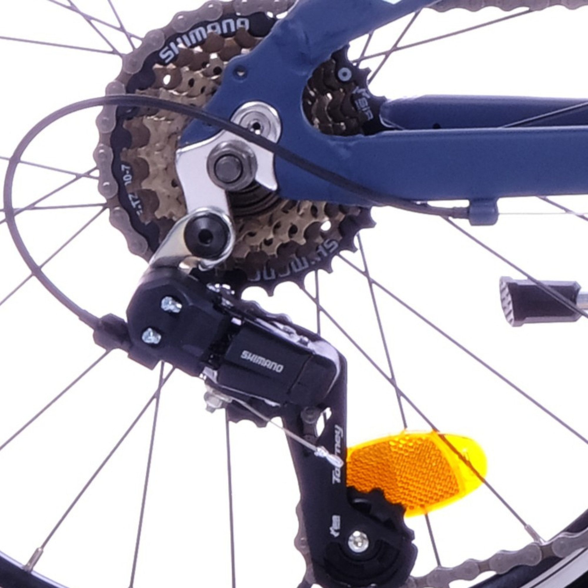 BERLIN BIKE Grizz 20-inch children's mountain bike – aluminum frame – ideal gift for children, 7-speed Shimano RD-TY200 derailleur, derailleur gears, (with 20" x 2.10" pneumatic tires)