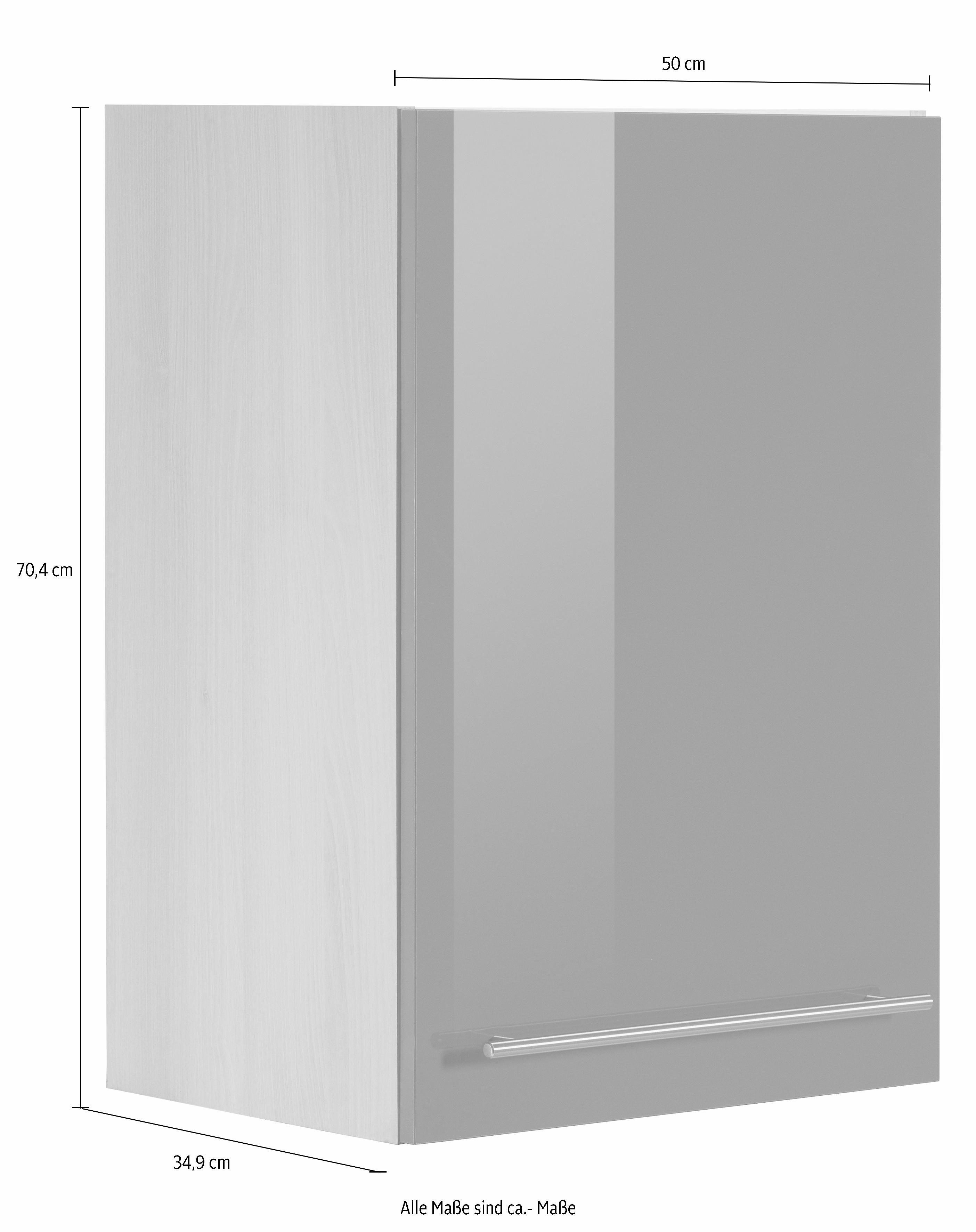 OPTIFIT Hängeschrank Bern Breite 50 cm, 70 cm hoch, mit 1 Tür, mit Metallgriff