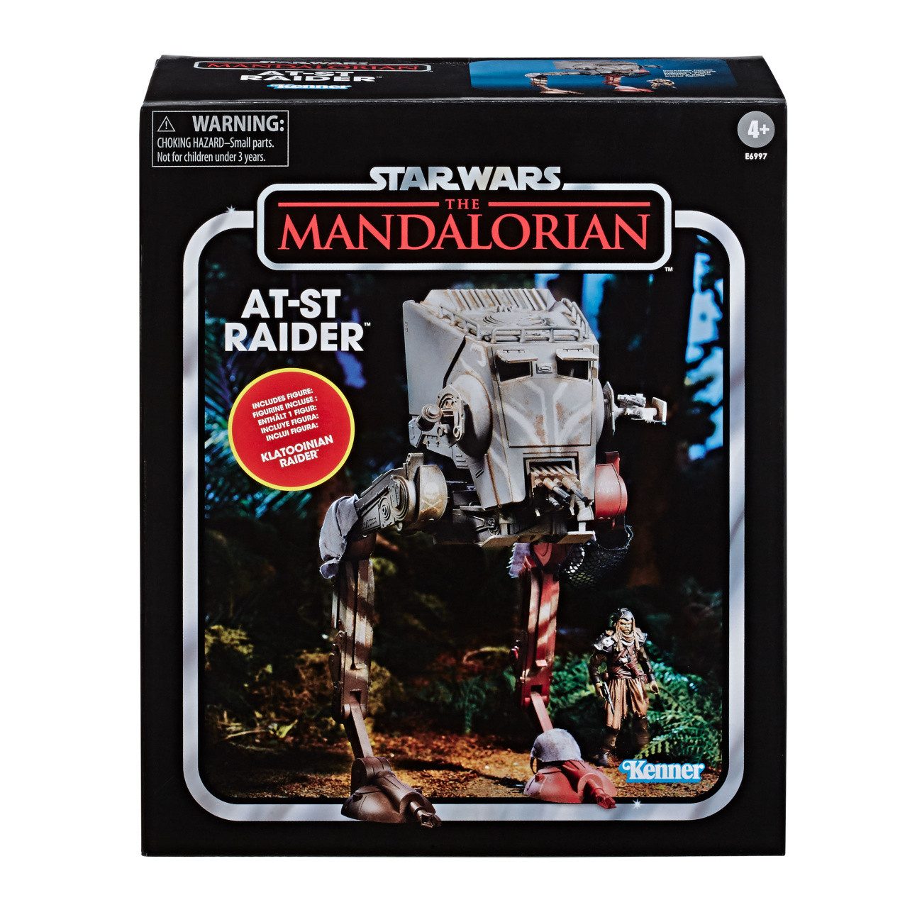 Hasbro Modellauto Star Wars The Mandalorian Vintage Collection Fahrzeug AT-ST Raider & K