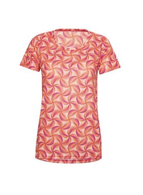 Trigema T-Shirt TRIGEMA Sport T-Shirt mit modischem Allover-Print (1-tlg)