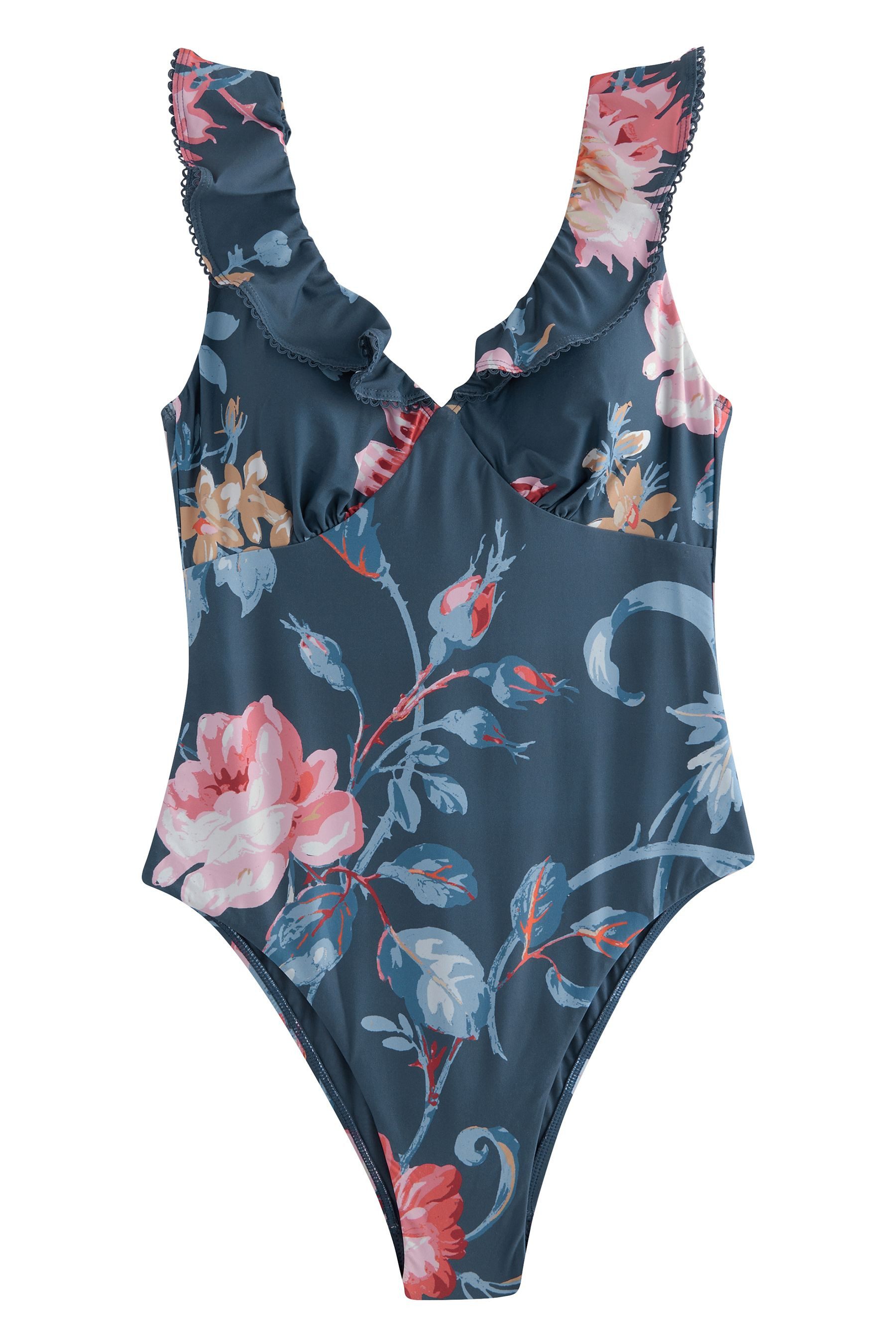 LAURA ASHLEY Badeanzug Laura Ashley bauchformender Badeanzug mit Rüschen (1 günstig online kaufen