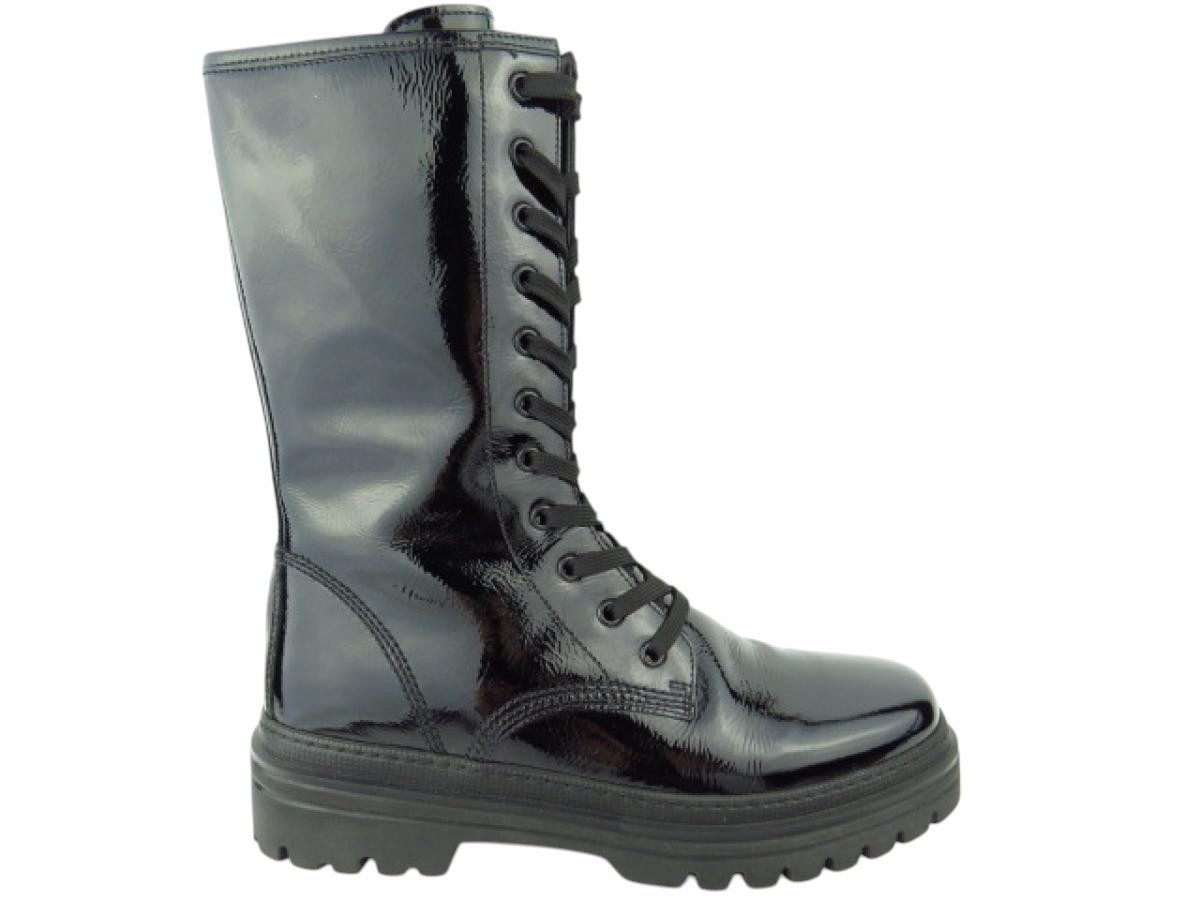 Gabor Knautschlack schwarz Stiefel