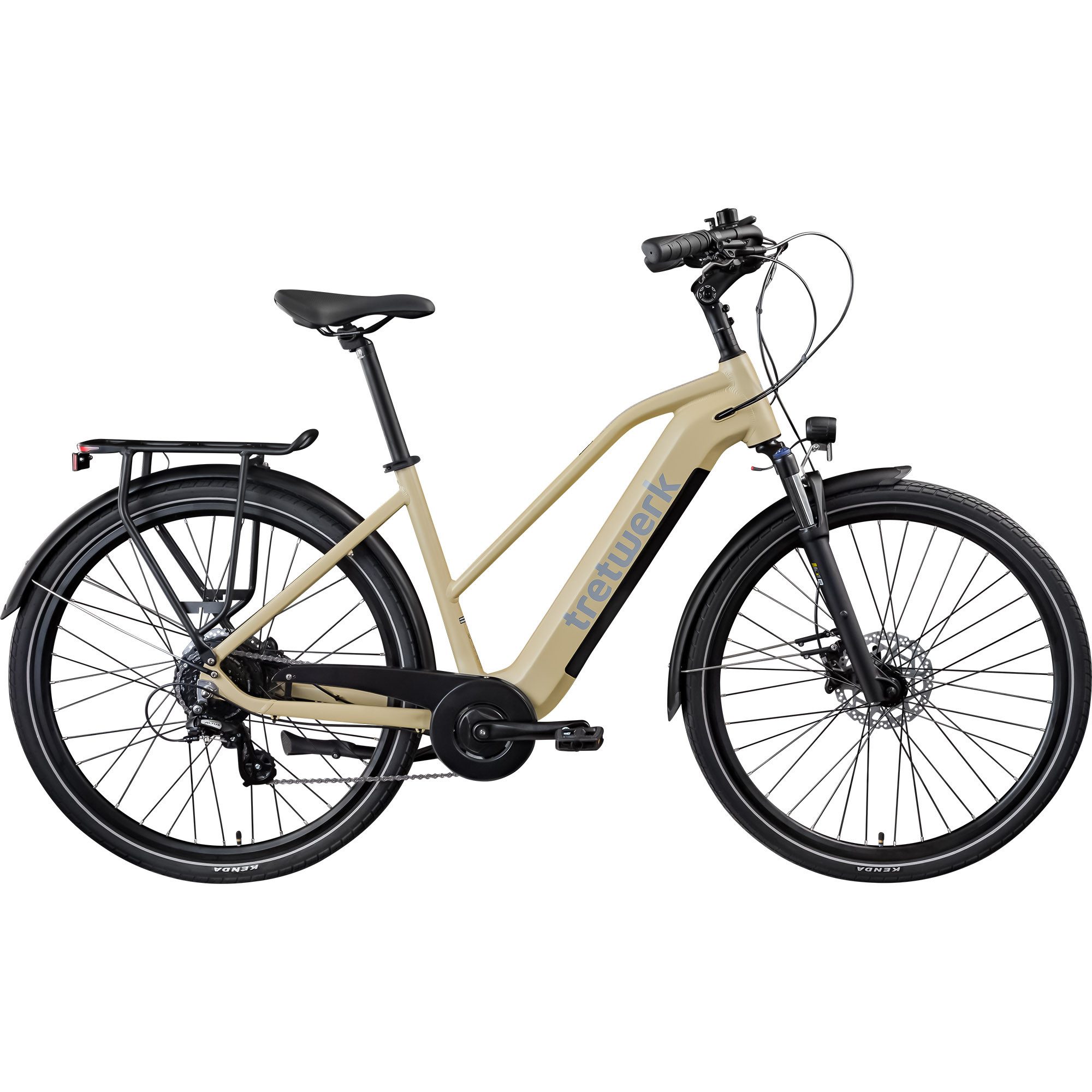 Tretwerk E-Bike Trekkingrad Onyx, 8 Gang Shimano Altus M310 Schaltwerk, Kettenschaltung, Heckmotor, 540 Wh