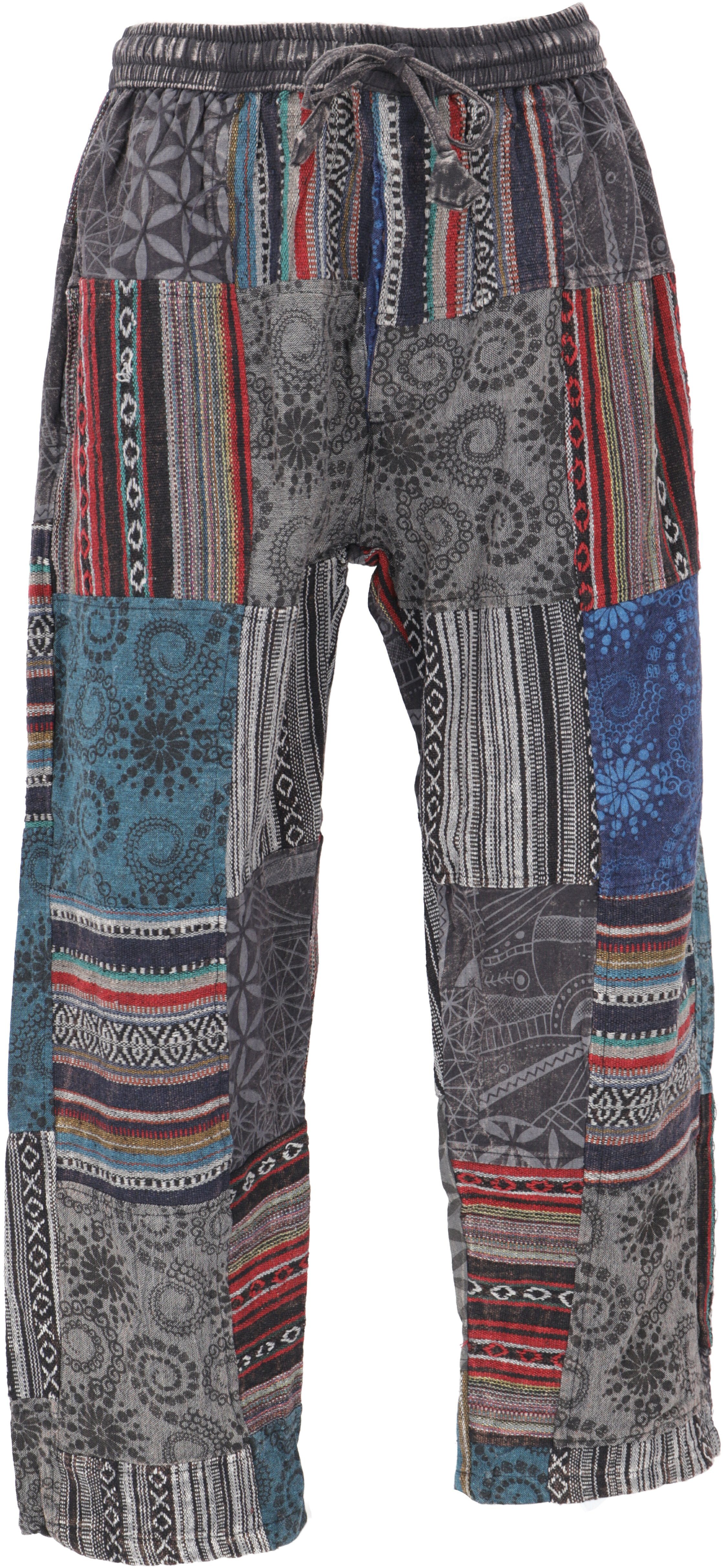Guru-Shop Relaxhose Patchwork Yogahose, Goa Hose, günstig online kaufen