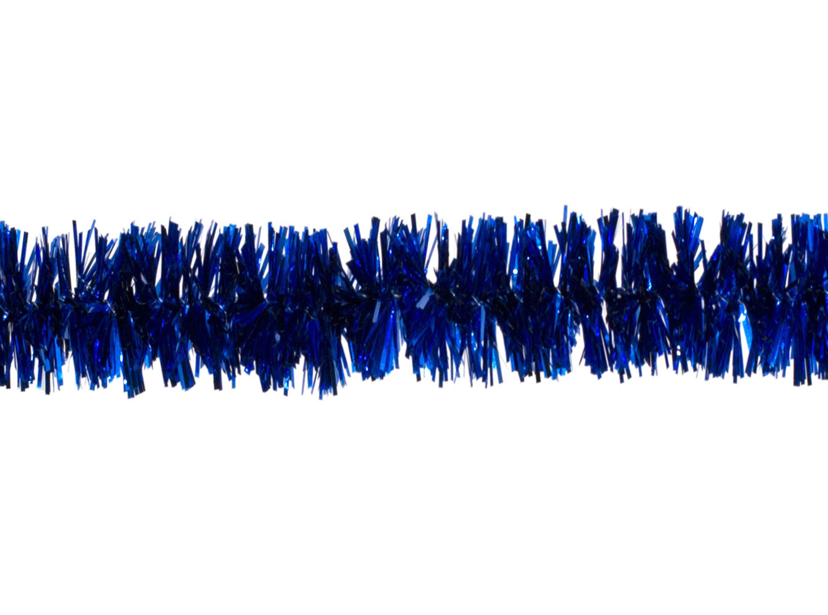 Creativery Girlanden, Weihnachtsgirlande Lametta 2cm x 3m Blau