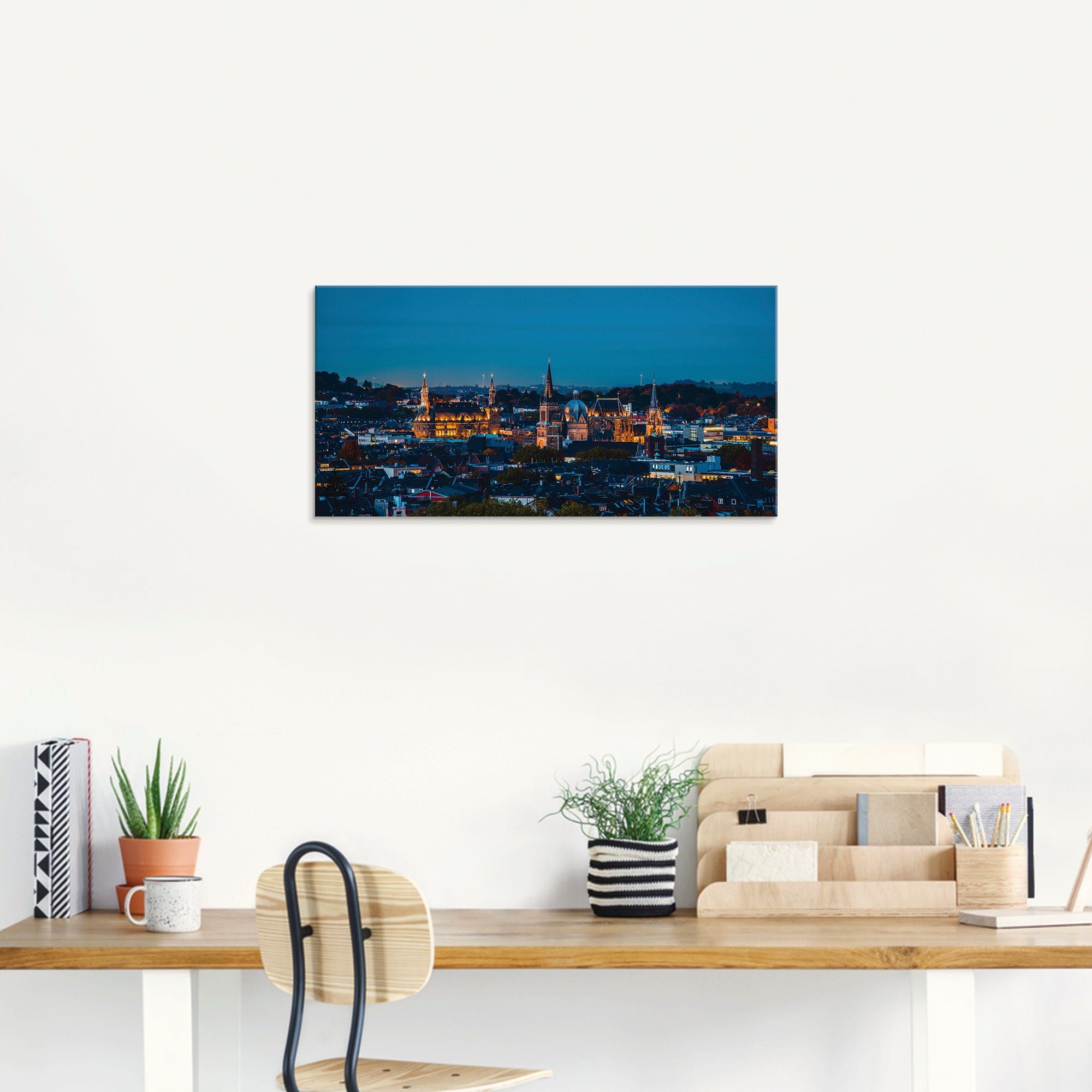 Artland Glasbild »Aachen Skyline II«, Deutschland (1 Stück)-HomeTrends