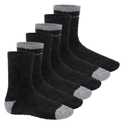 Footstar Kuschelsocken Plüschsocken für Damen & Herren Socken (6 Paar)