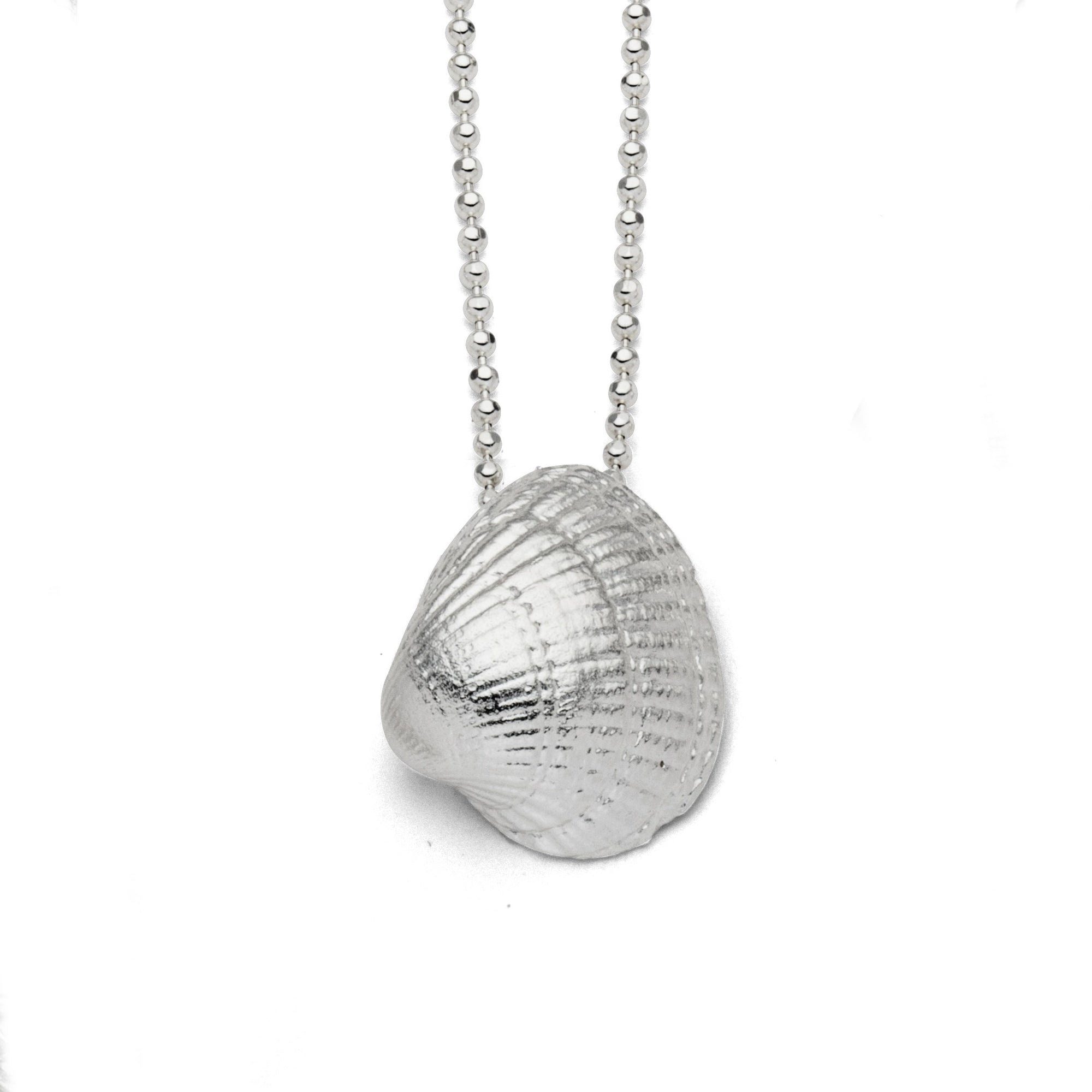 Kettenanhänger DUR Schmuck: Anhänger "kleine Herzmuschel", 925er Sterlingsilber P3043