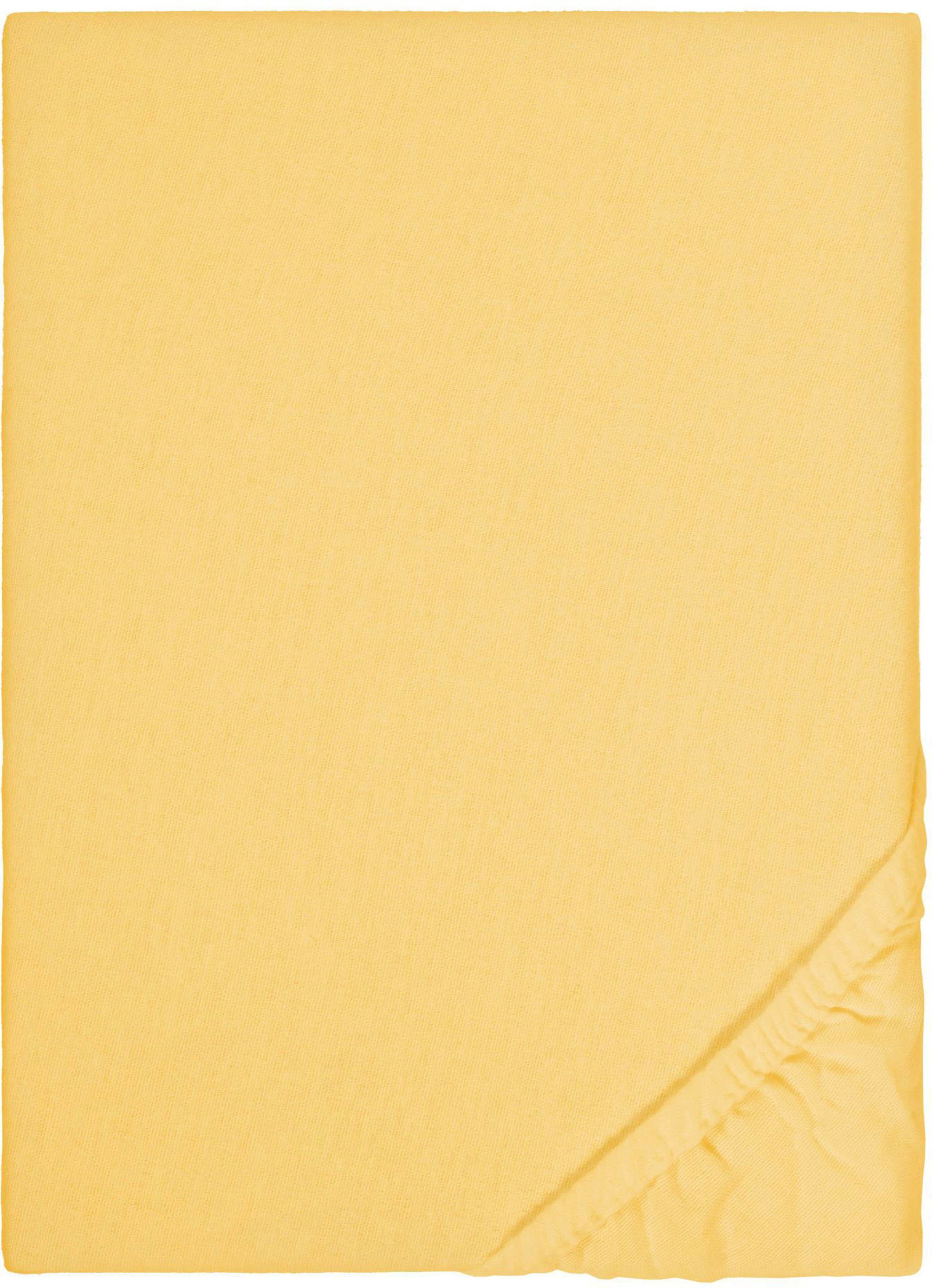 Biberna Spannbettlaken Biber in Gr. 90x200, 140x200 oder 180x200 cm, Biber, günstig online kaufen