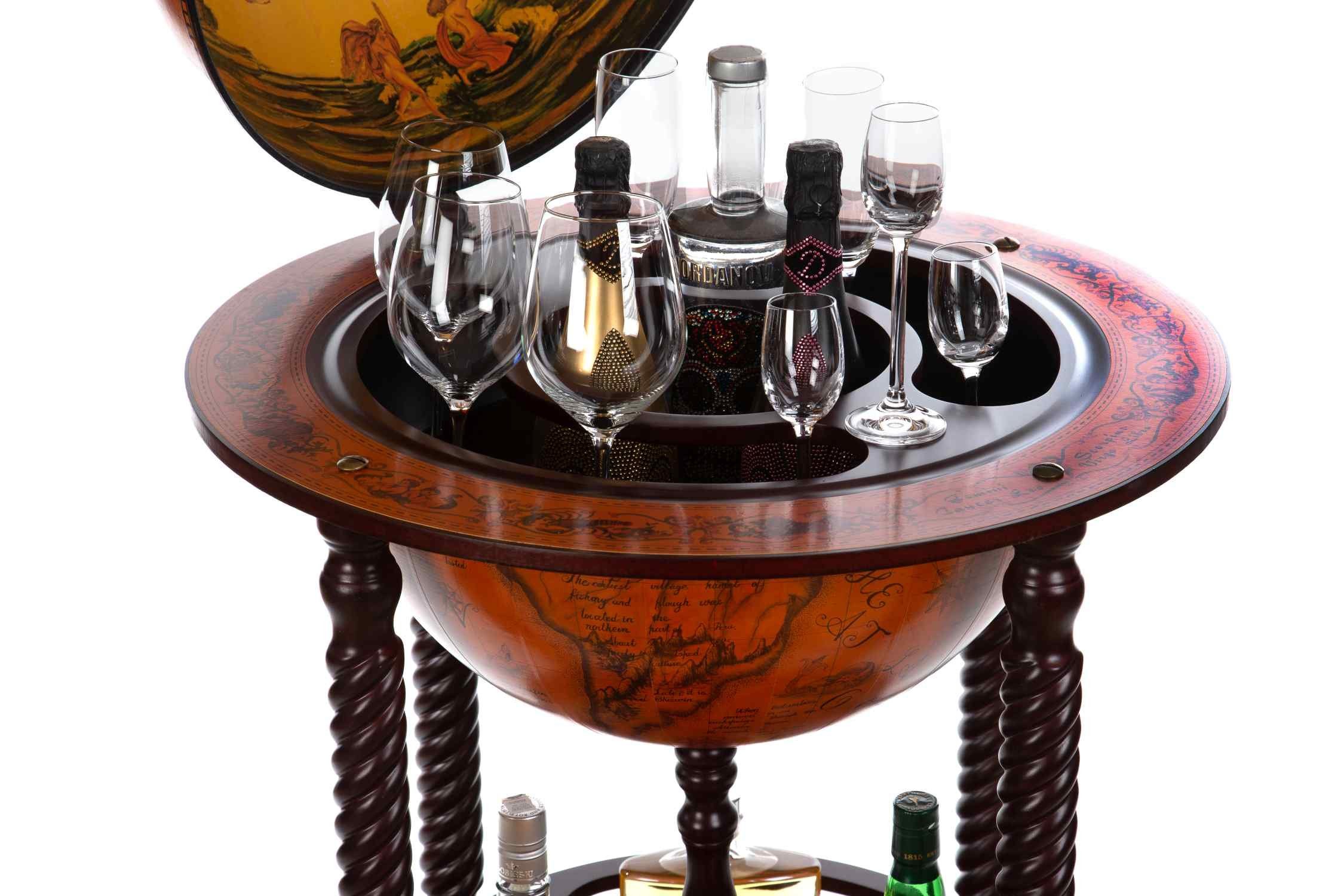 BIRENDY Dekoobjekt Birendy riesige Barwagen Hausbar mit Rollen Globusbar in günstig online kaufen