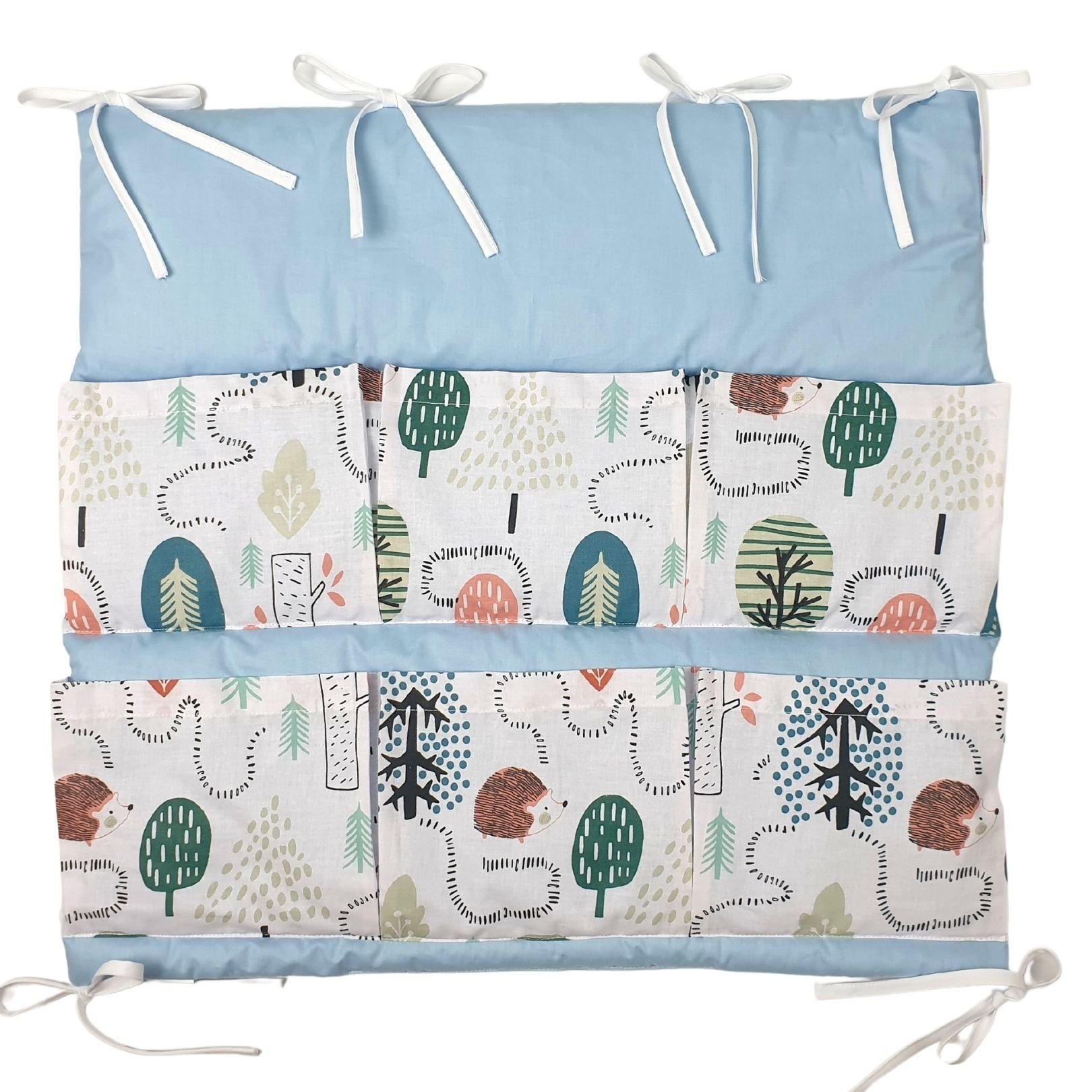 Babymajawelt Betttasche Baby Betttasche WALD 60x60cm Utensilio, Aufbewahrung für Kinderbett, Kinderzimmer, Bad, Organizer, Für Wickeltisch, Babybett, als Wandaufbewahrung, Spielzeugtasche