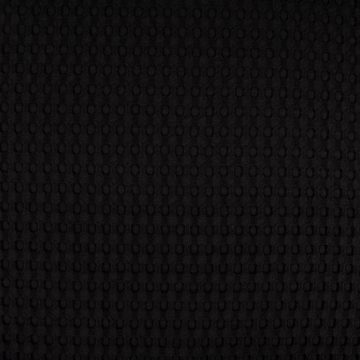 SCHÖNER LEBEN. Stoff Bekleidungsstoff Waffelpique Big Waffle Baumwolle uni schwarz 1,45m, allergikergeeignet