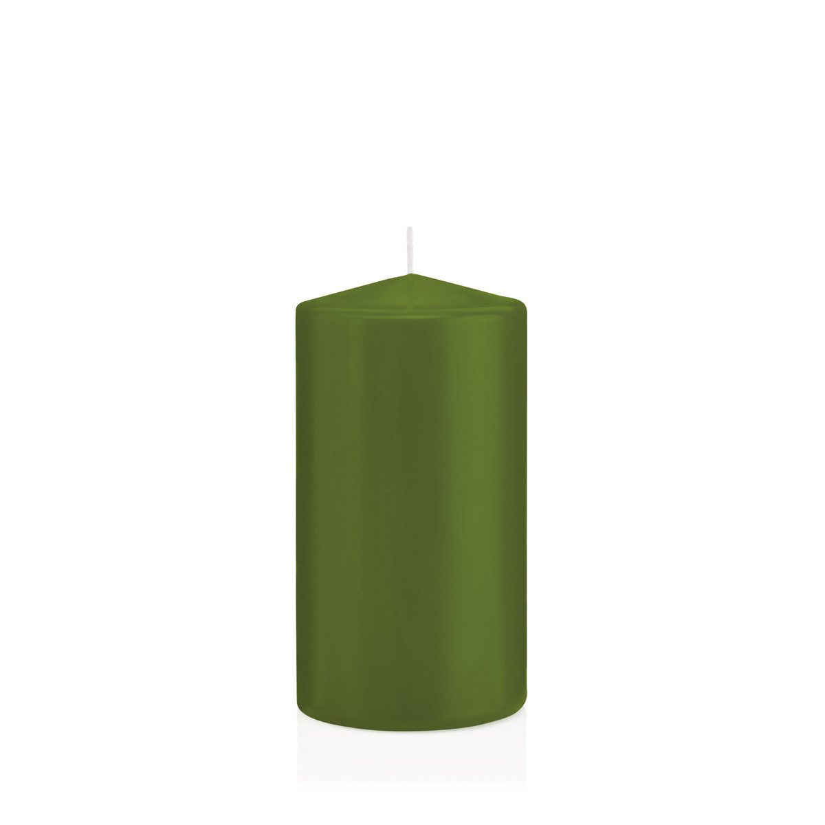 Wiedemann Kerzen Stumpenkerze Stumpenkerzen Olive Ø 78 x 150 mm, 8 Stück