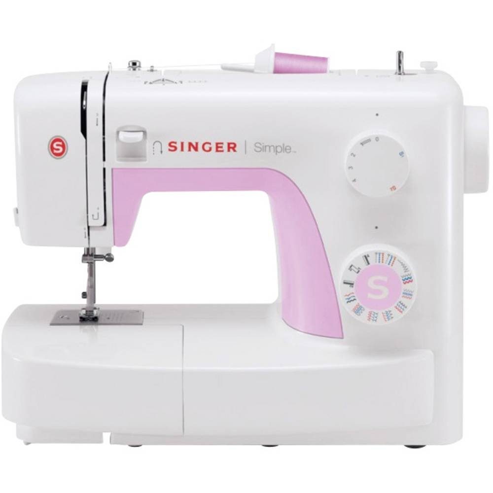 Singer Freiarm-Nähmaschine Freiarmnähmaschine Simple 3223 Weiß, Pink