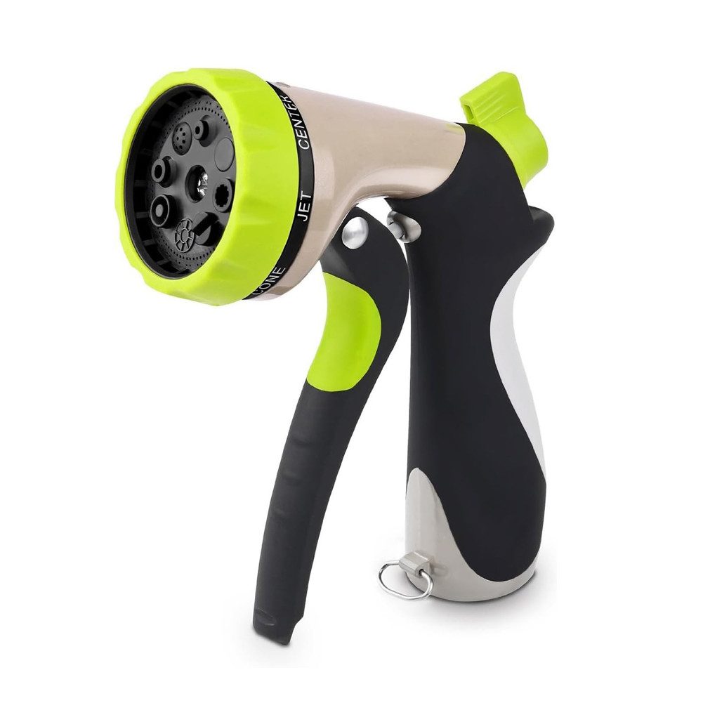 HT Bewässerungsbrause Gartenbrause, Metall Hochdruck Garten Handbrause, Einstellbarer Wasserdurchfluss für Garten Bewässerung Autowaschen