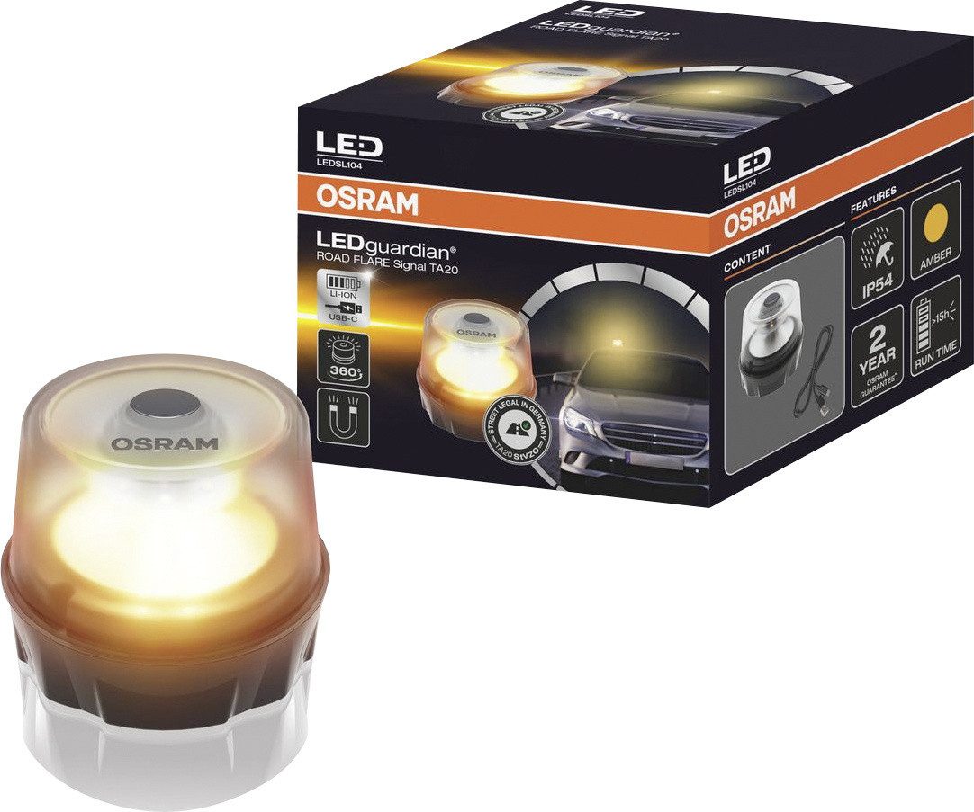Osram KFZ-Ersatzleuchte OSRAM Warnleuchte LED guardian ROAD FLARE Signal