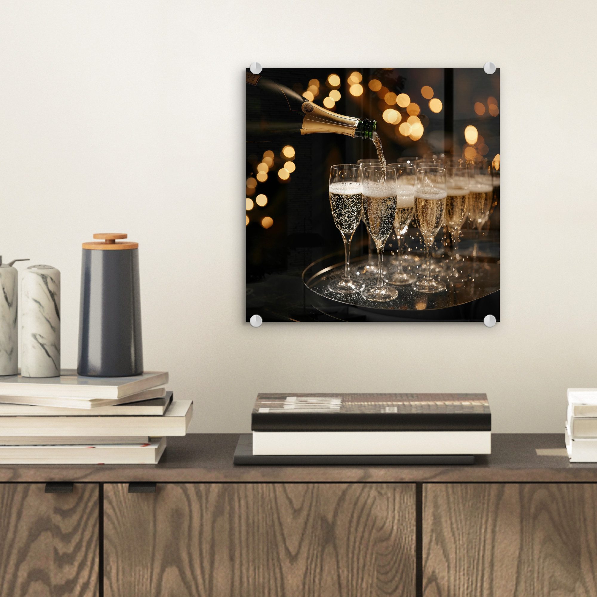 MuchoWow Acrylglasbild Lichter - Champagner - günstig online kaufen